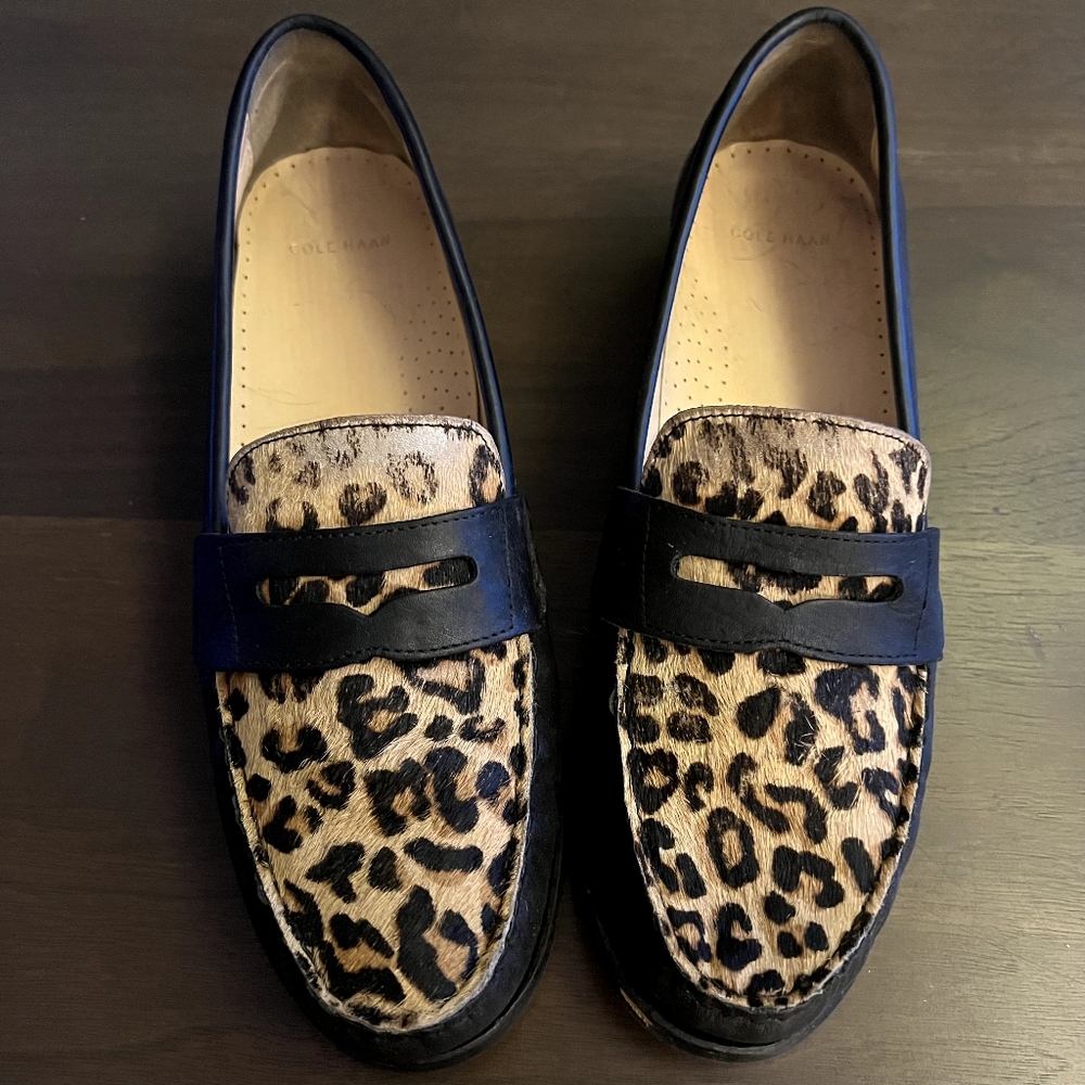 Leopard Print Cole Haan Loafers